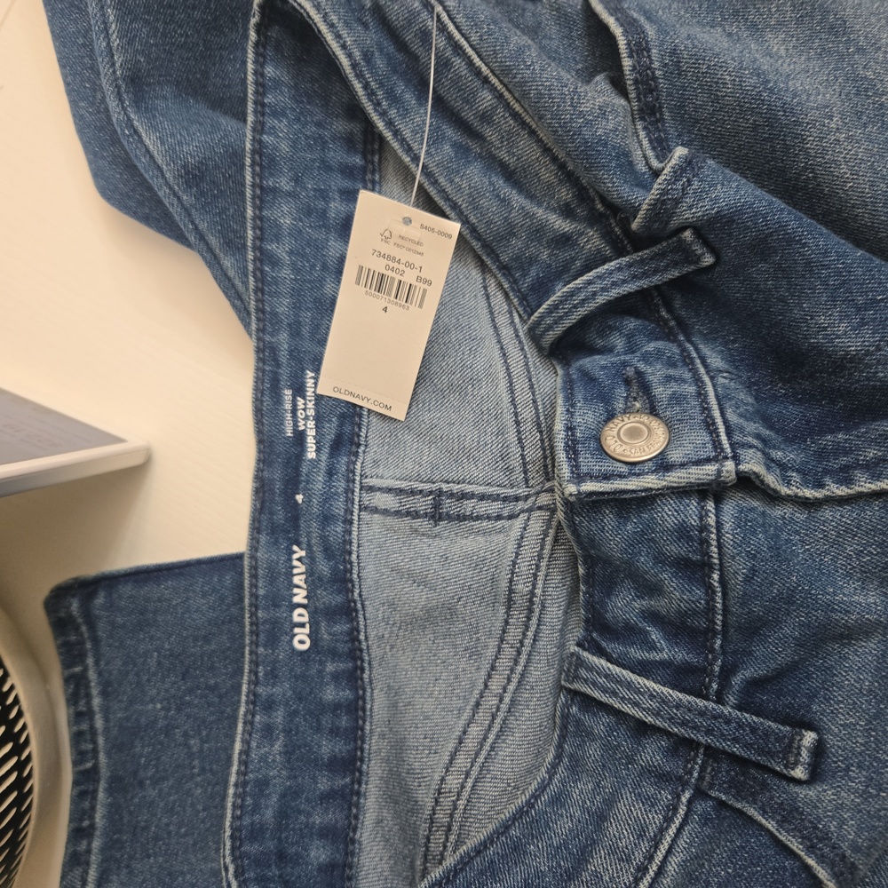 NWT Old Navy High-waisted Wow Super-skinny Jeans Size 4 - Picture 12 of 17
